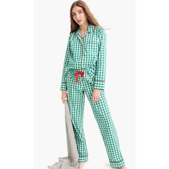 J. Crew Other - J.CREW
Vintage Green Gingham Pajama Pants In Emerald Ivory NWOT Size S